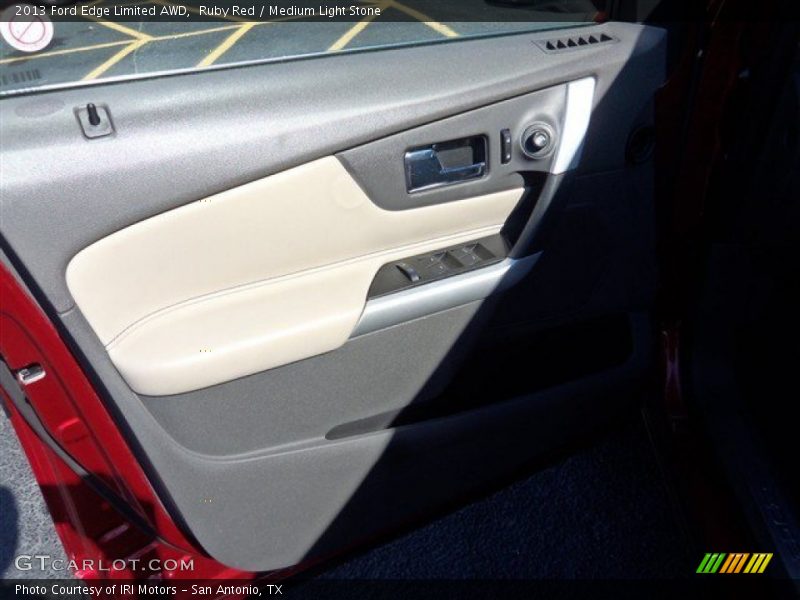 Ruby Red / Medium Light Stone 2013 Ford Edge Limited AWD