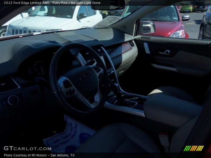 Ruby Red / Medium Light Stone 2013 Ford Edge Limited AWD