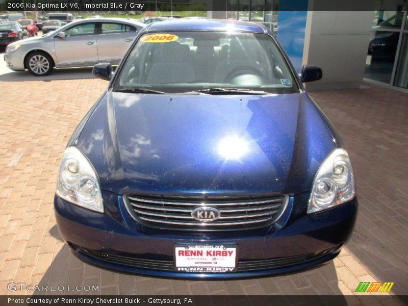 Imperial Blue / Gray 2006 Kia Optima LX V6