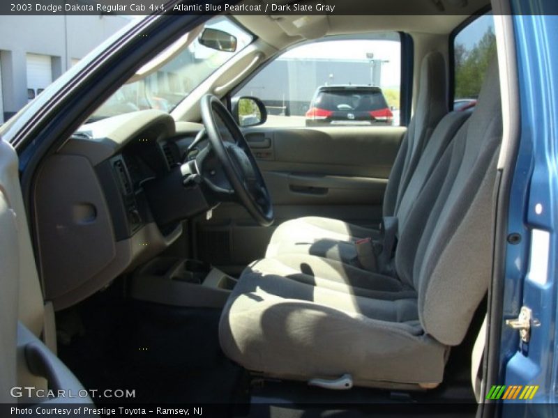 Atlantic Blue Pearlcoat / Dark Slate Gray 2003 Dodge Dakota Regular Cab 4x4