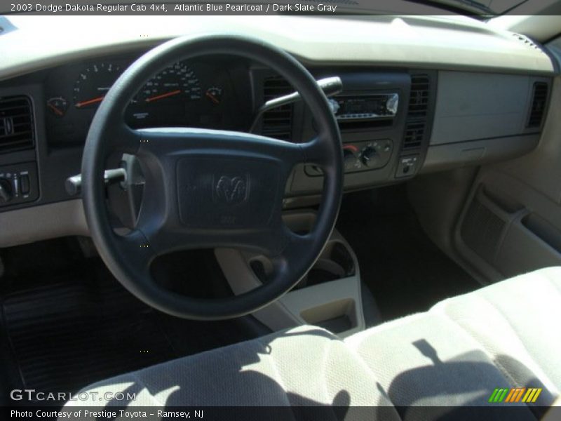Atlantic Blue Pearlcoat / Dark Slate Gray 2003 Dodge Dakota Regular Cab 4x4