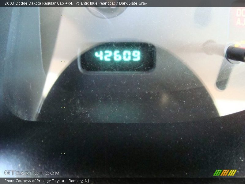 Atlantic Blue Pearlcoat / Dark Slate Gray 2003 Dodge Dakota Regular Cab 4x4
