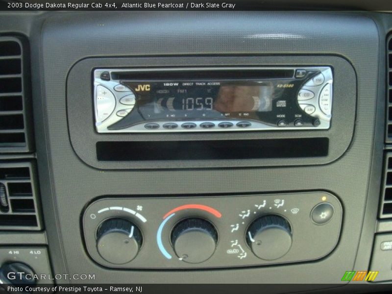 Atlantic Blue Pearlcoat / Dark Slate Gray 2003 Dodge Dakota Regular Cab 4x4