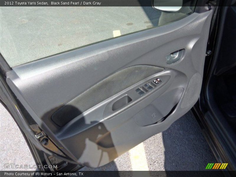 Black Sand Pearl / Dark Gray 2012 Toyota Yaris Sedan