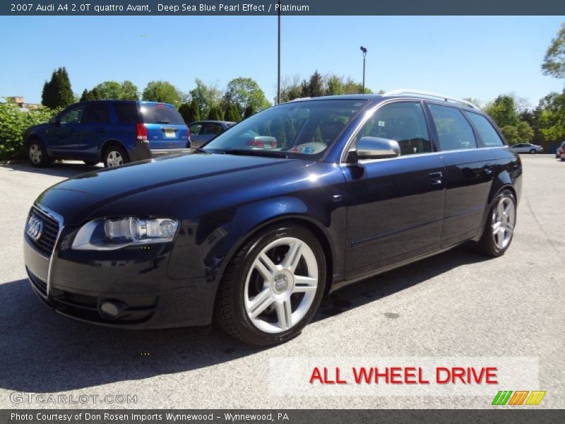 Deep Sea Blue Pearl Effect / Platinum 2007 Audi A4 2.0T quattro Avant