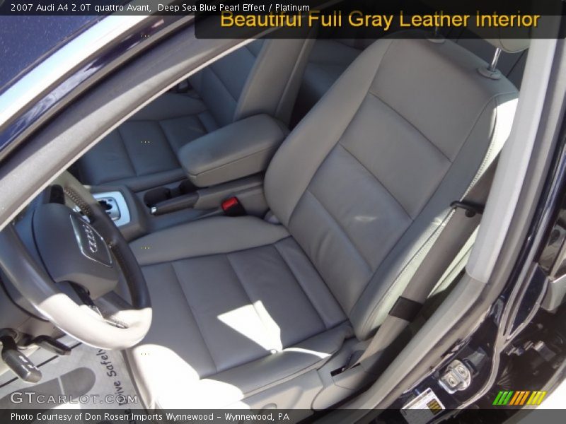 Deep Sea Blue Pearl Effect / Platinum 2007 Audi A4 2.0T quattro Avant