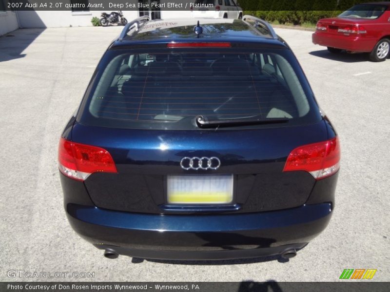 Deep Sea Blue Pearl Effect / Platinum 2007 Audi A4 2.0T quattro Avant