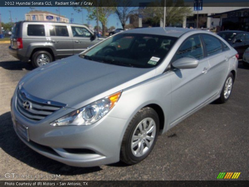 Radiant Silver / Gray 2012 Hyundai Sonata GLS