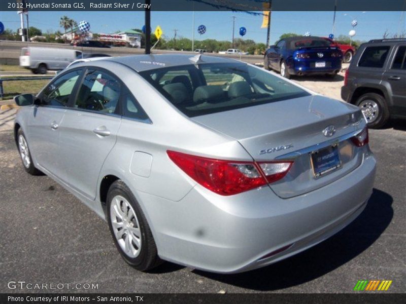 Radiant Silver / Gray 2012 Hyundai Sonata GLS