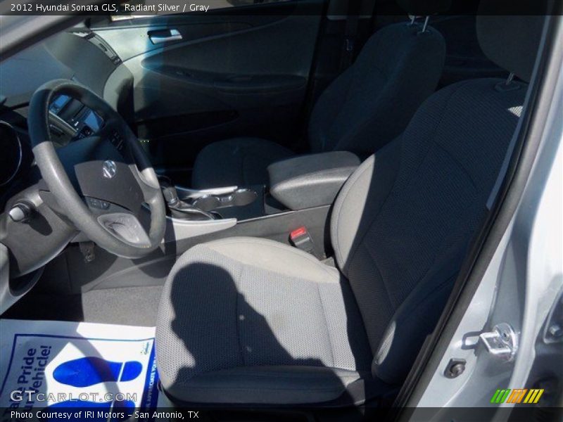 Radiant Silver / Gray 2012 Hyundai Sonata GLS