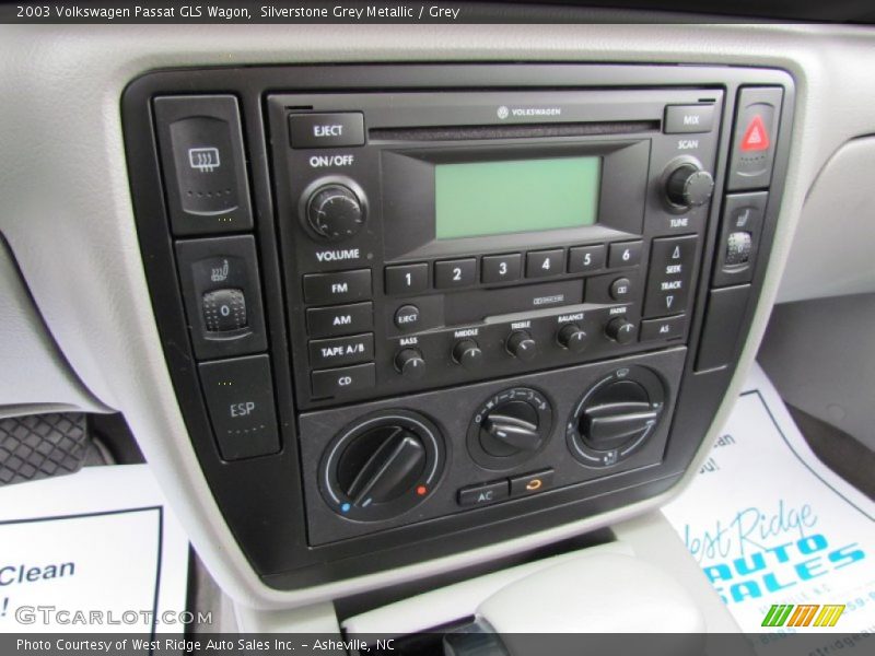 Silverstone Grey Metallic / Grey 2003 Volkswagen Passat GLS Wagon
