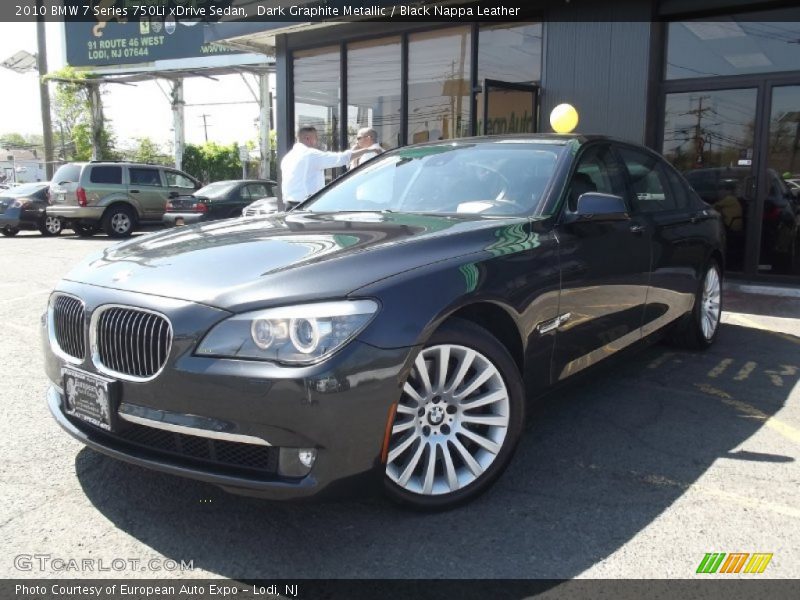 Dark Graphite Metallic / Black Nappa Leather 2010 BMW 7 Series 750Li xDrive Sedan