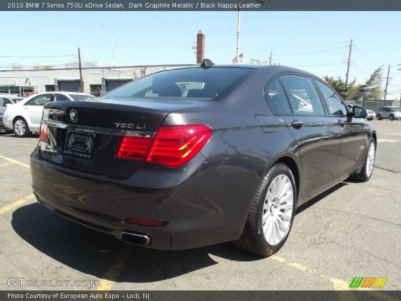 Dark Graphite Metallic / Black Nappa Leather 2010 BMW 7 Series 750Li xDrive Sedan