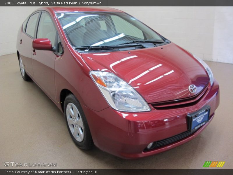 Salsa Red Pearl / Ivory/Brown 2005 Toyota Prius Hybrid