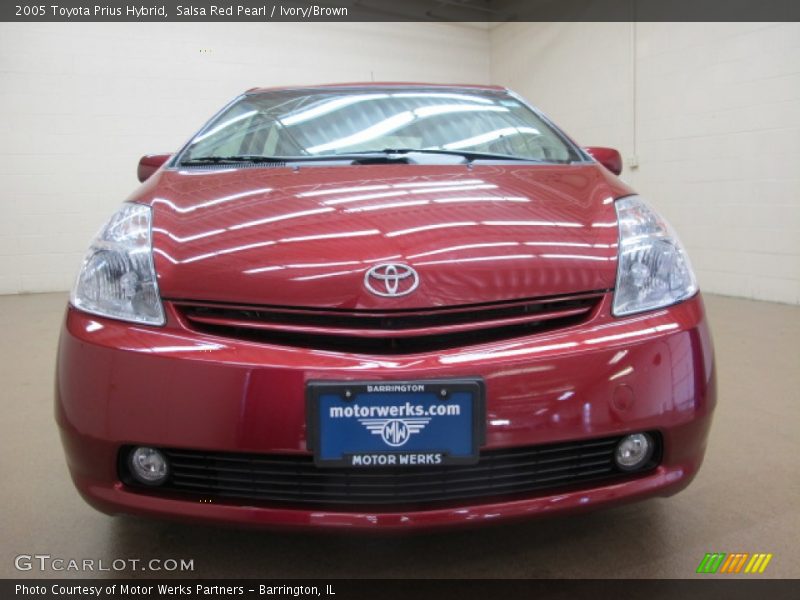 Salsa Red Pearl / Ivory/Brown 2005 Toyota Prius Hybrid