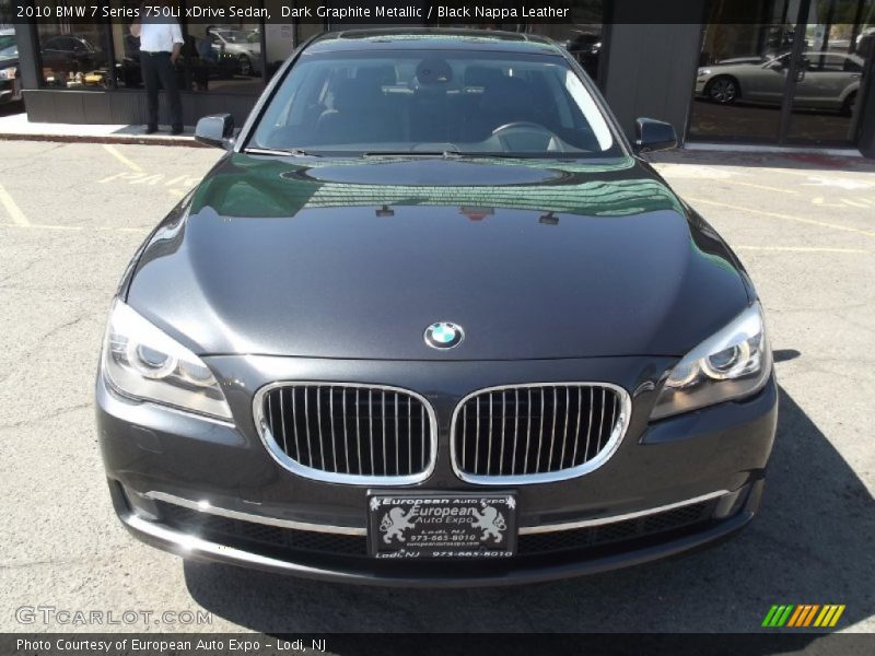 Dark Graphite Metallic / Black Nappa Leather 2010 BMW 7 Series 750Li xDrive Sedan