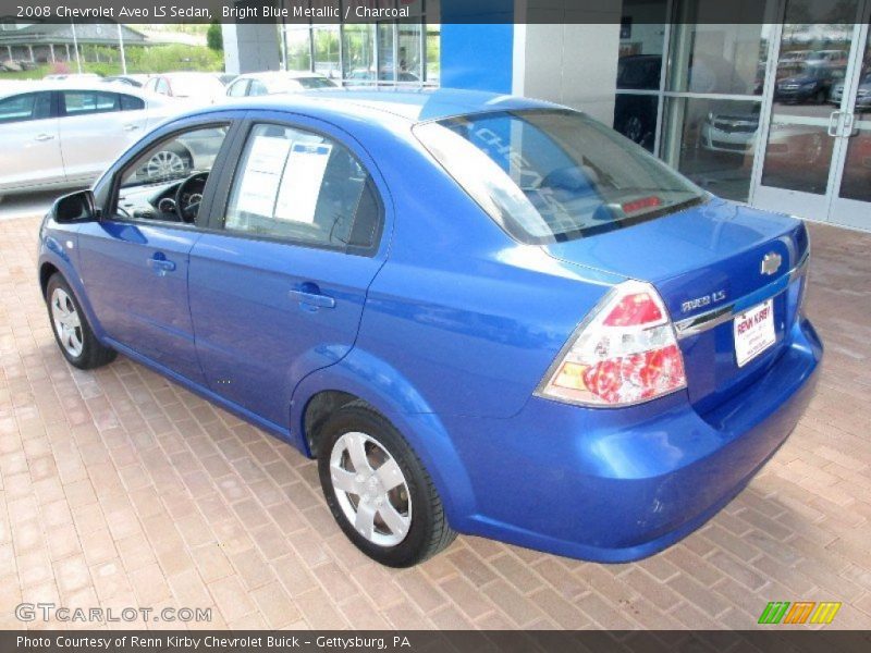 Bright Blue Metallic / Charcoal 2008 Chevrolet Aveo LS Sedan