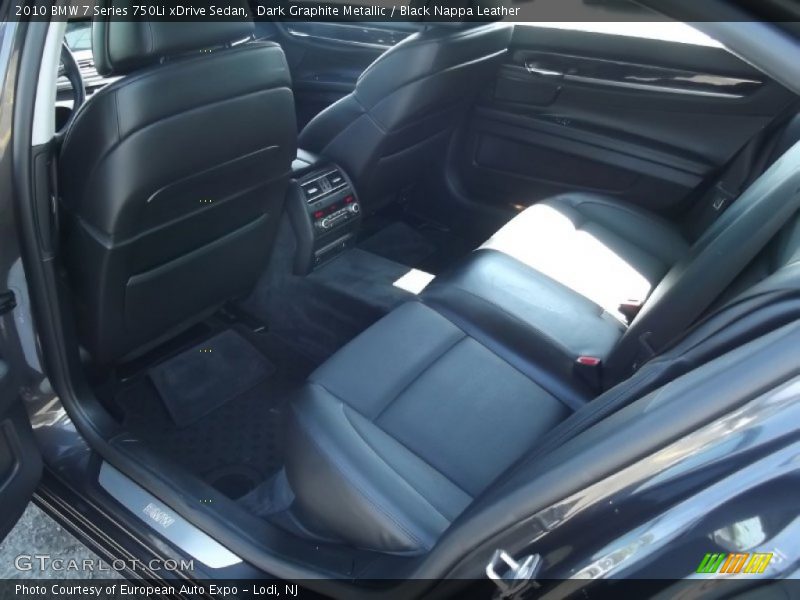 Rear Seat of 2010 7 Series 750Li xDrive Sedan