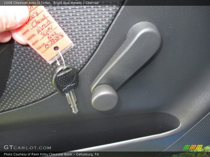 Bright Blue Metallic / Charcoal 2008 Chevrolet Aveo LS Sedan