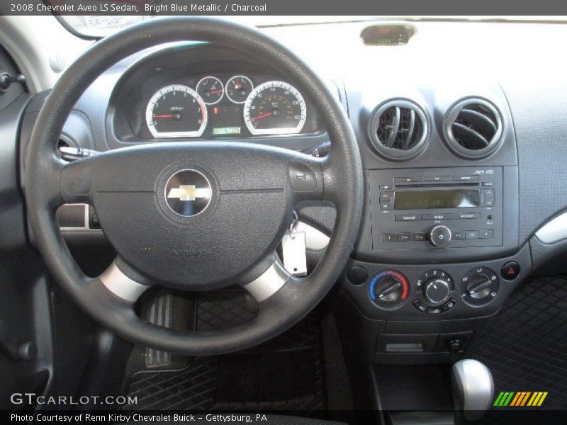 Bright Blue Metallic / Charcoal 2008 Chevrolet Aveo LS Sedan