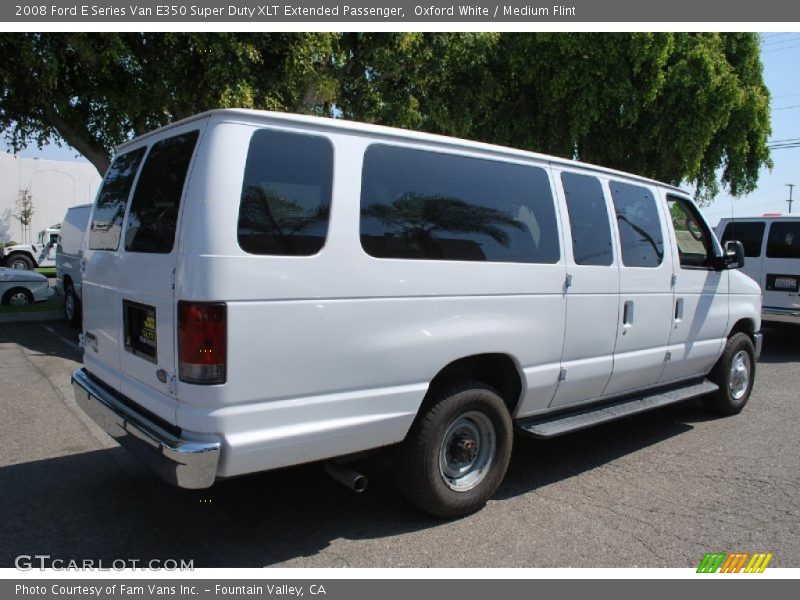 Oxford White / Medium Flint 2008 Ford E Series Van E350 Super Duty XLT Extended Passenger