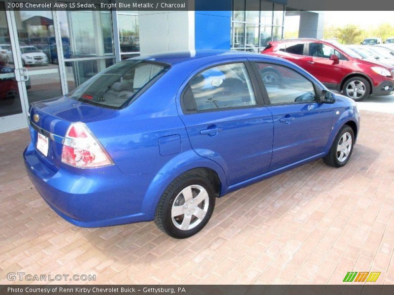 Bright Blue Metallic / Charcoal 2008 Chevrolet Aveo LS Sedan