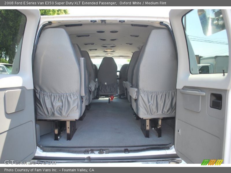 Oxford White / Medium Flint 2008 Ford E Series Van E350 Super Duty XLT Extended Passenger