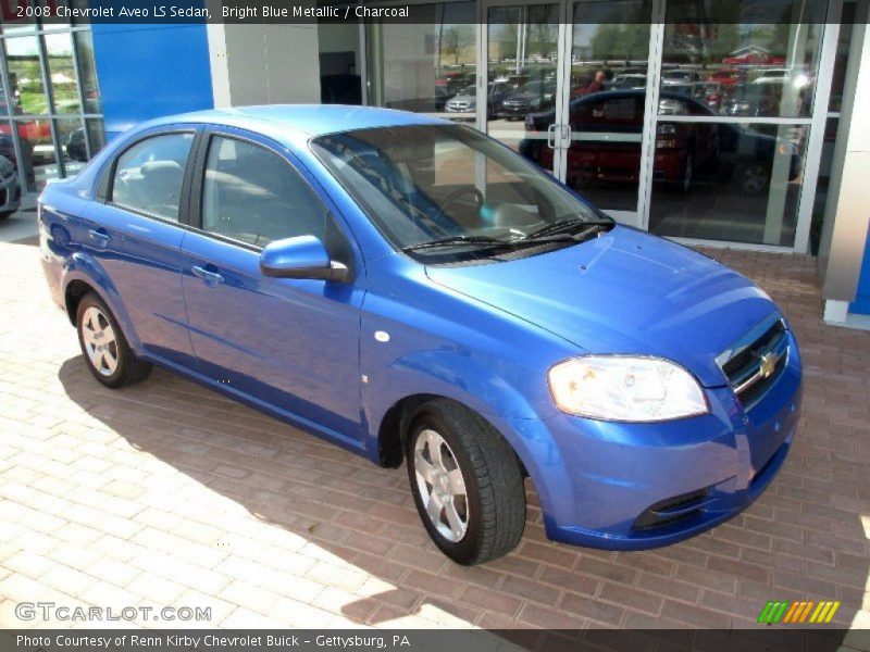 Bright Blue Metallic / Charcoal 2008 Chevrolet Aveo LS Sedan