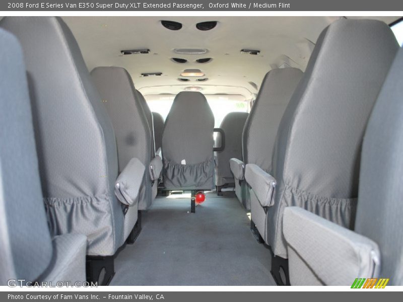 Oxford White / Medium Flint 2008 Ford E Series Van E350 Super Duty XLT Extended Passenger
