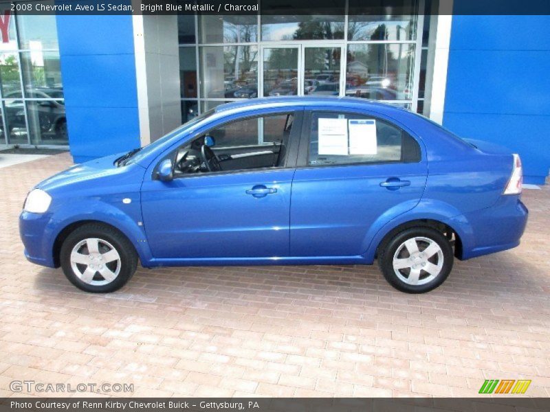 Bright Blue Metallic / Charcoal 2008 Chevrolet Aveo LS Sedan