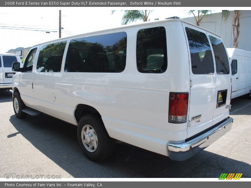 Oxford White / Medium Flint 2008 Ford E Series Van E350 Super Duty XLT Extended Passenger