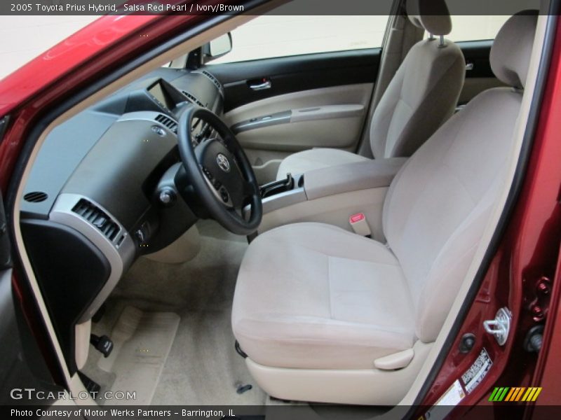 Salsa Red Pearl / Ivory/Brown 2005 Toyota Prius Hybrid