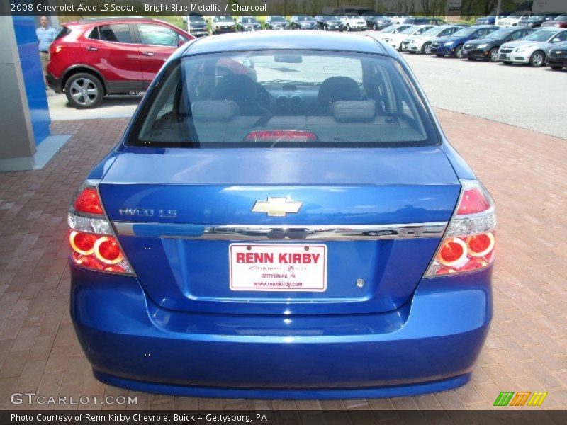 Bright Blue Metallic / Charcoal 2008 Chevrolet Aveo LS Sedan
