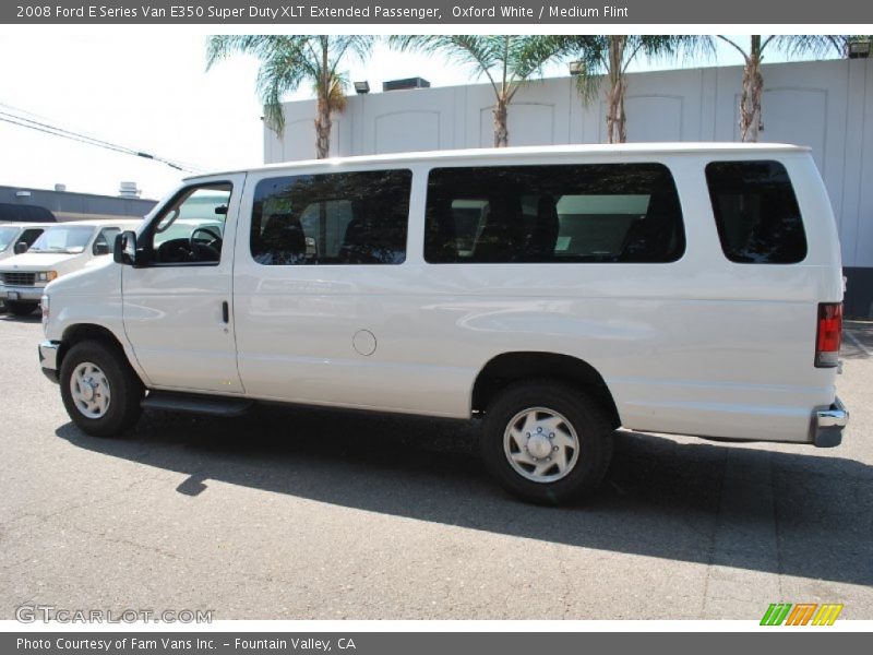 Oxford White / Medium Flint 2008 Ford E Series Van E350 Super Duty XLT Extended Passenger