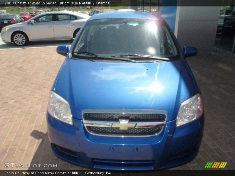 Bright Blue Metallic / Charcoal 2008 Chevrolet Aveo LS Sedan