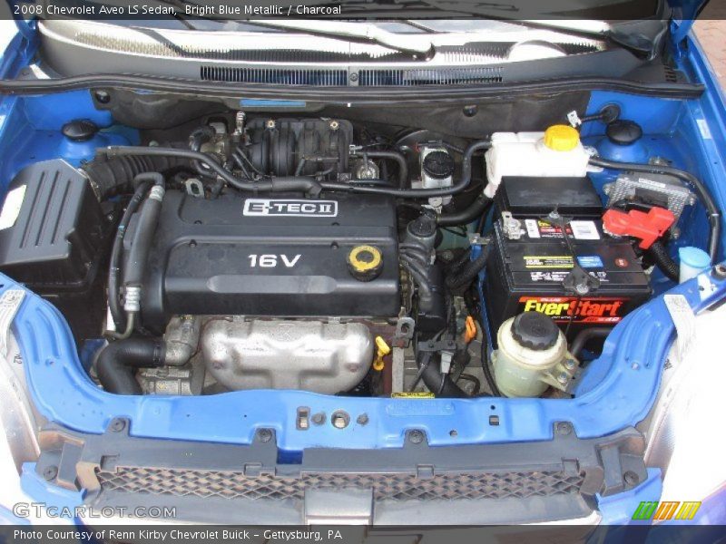 Bright Blue Metallic / Charcoal 2008 Chevrolet Aveo LS Sedan