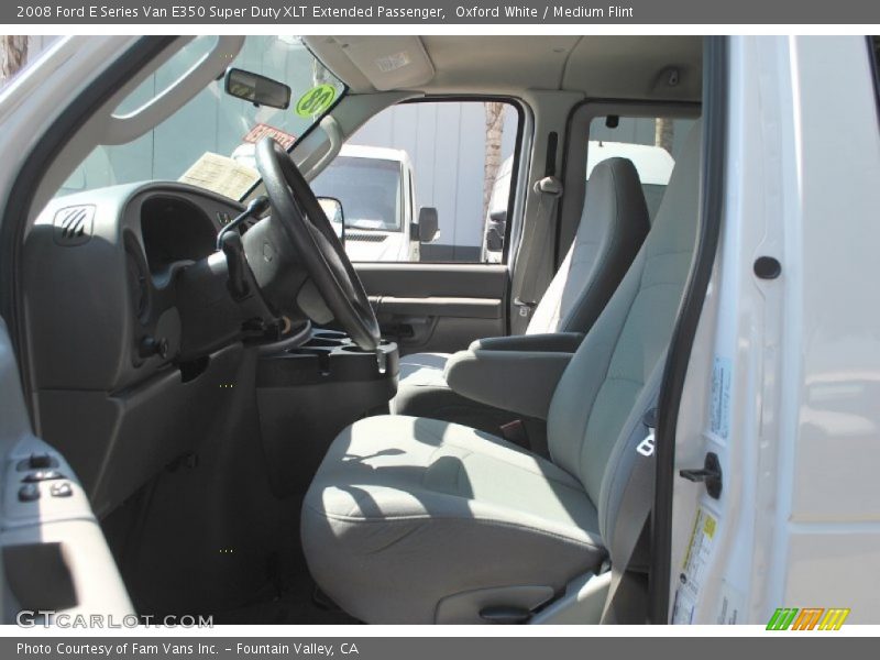 Oxford White / Medium Flint 2008 Ford E Series Van E350 Super Duty XLT Extended Passenger