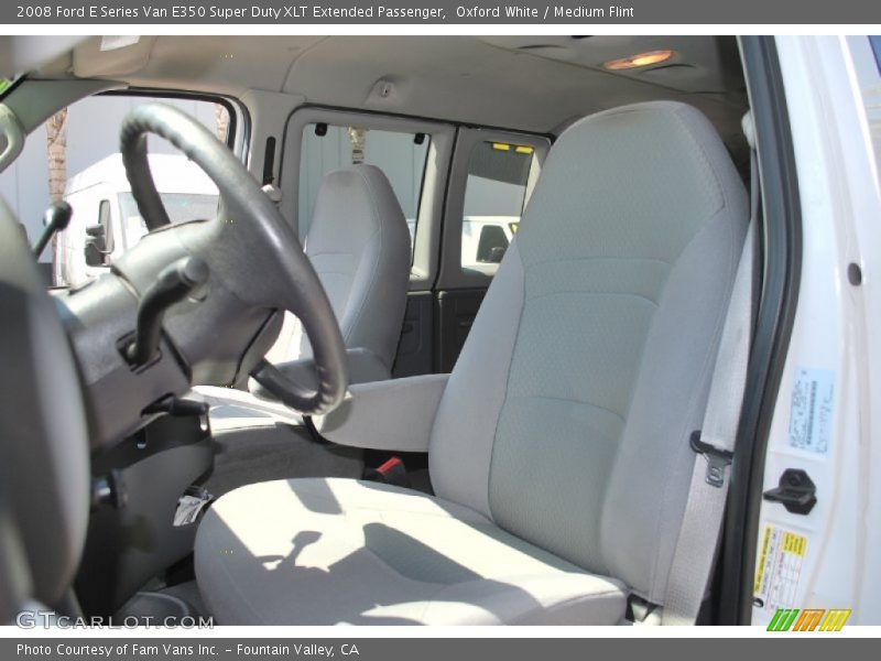 Oxford White / Medium Flint 2008 Ford E Series Van E350 Super Duty XLT Extended Passenger