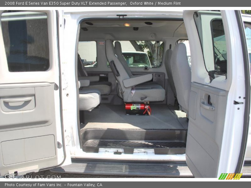 Oxford White / Medium Flint 2008 Ford E Series Van E350 Super Duty XLT Extended Passenger