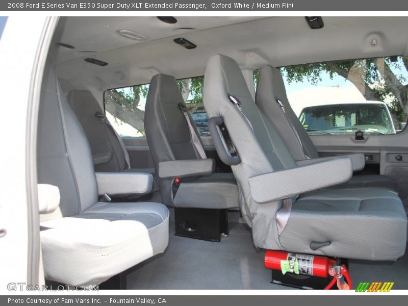 Oxford White / Medium Flint 2008 Ford E Series Van E350 Super Duty XLT Extended Passenger