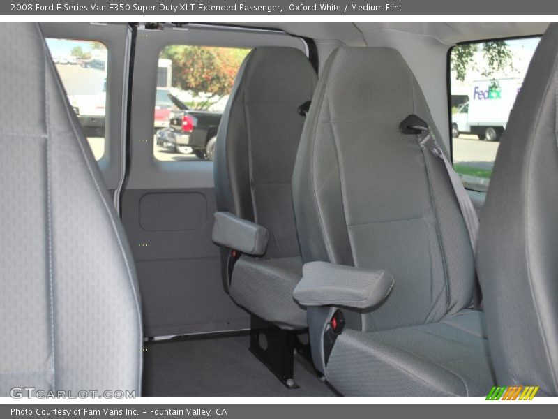 Oxford White / Medium Flint 2008 Ford E Series Van E350 Super Duty XLT Extended Passenger