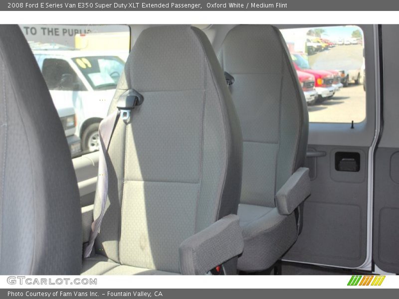 Oxford White / Medium Flint 2008 Ford E Series Van E350 Super Duty XLT Extended Passenger