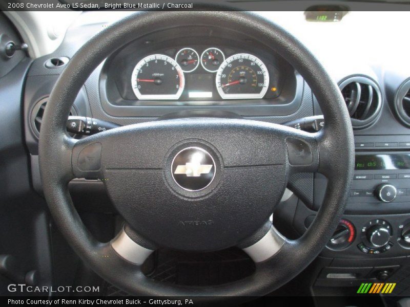 Bright Blue Metallic / Charcoal 2008 Chevrolet Aveo LS Sedan