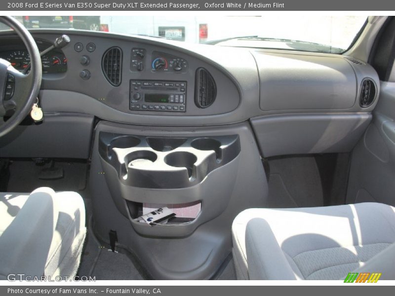 Oxford White / Medium Flint 2008 Ford E Series Van E350 Super Duty XLT Extended Passenger