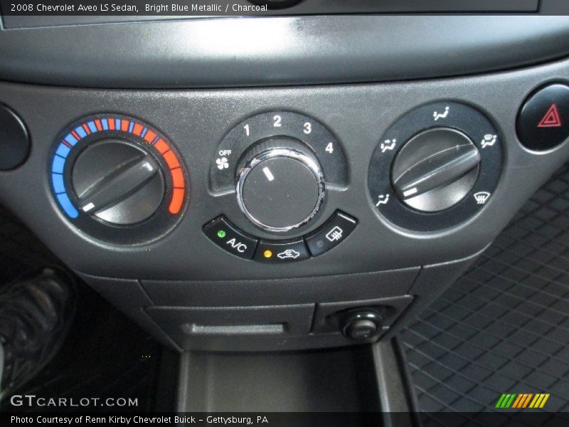 Bright Blue Metallic / Charcoal 2008 Chevrolet Aveo LS Sedan