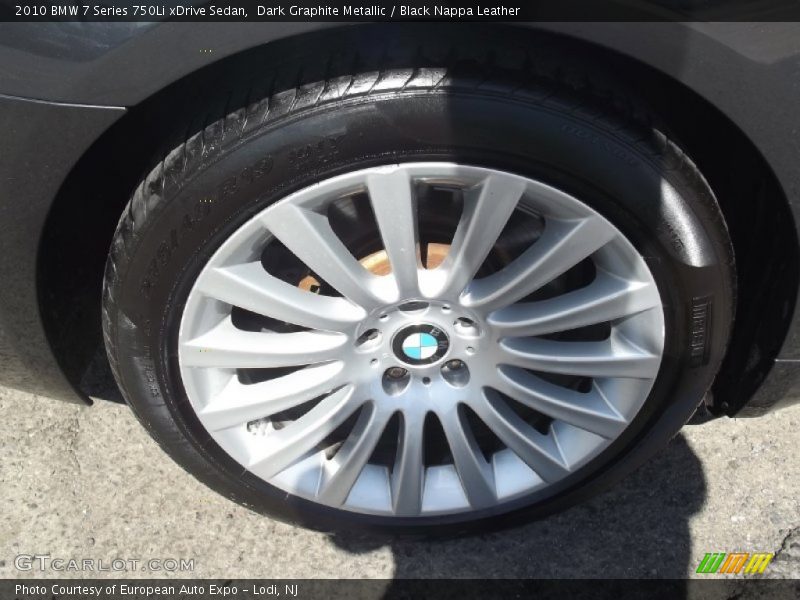 Dark Graphite Metallic / Black Nappa Leather 2010 BMW 7 Series 750Li xDrive Sedan