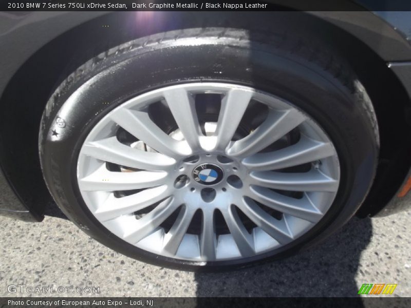 Dark Graphite Metallic / Black Nappa Leather 2010 BMW 7 Series 750Li xDrive Sedan