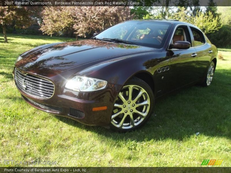 Bordeaux Pontevecchio (Dark Red Metallic) / Cuoio 2007 Maserati Quattroporte