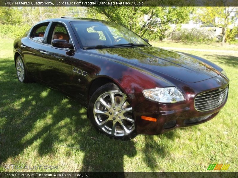 Bordeaux Pontevecchio (Dark Red Metallic) / Cuoio 2007 Maserati Quattroporte