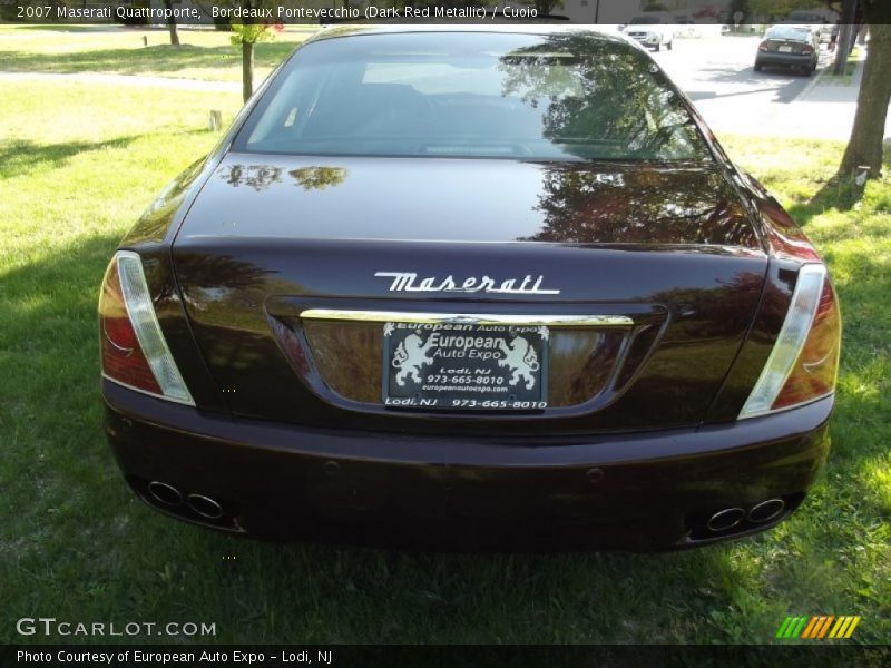 Bordeaux Pontevecchio (Dark Red Metallic) / Cuoio 2007 Maserati Quattroporte